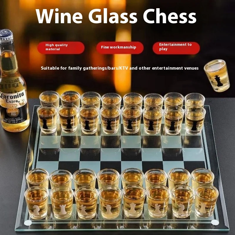 Home Bar Set - Conjunto de vidro transparente para vinho,