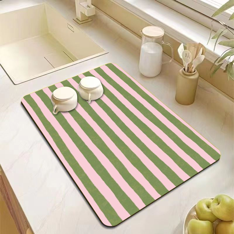 Bar Mat Rubber - Tapete Decorativo para Cozinha em Rosa