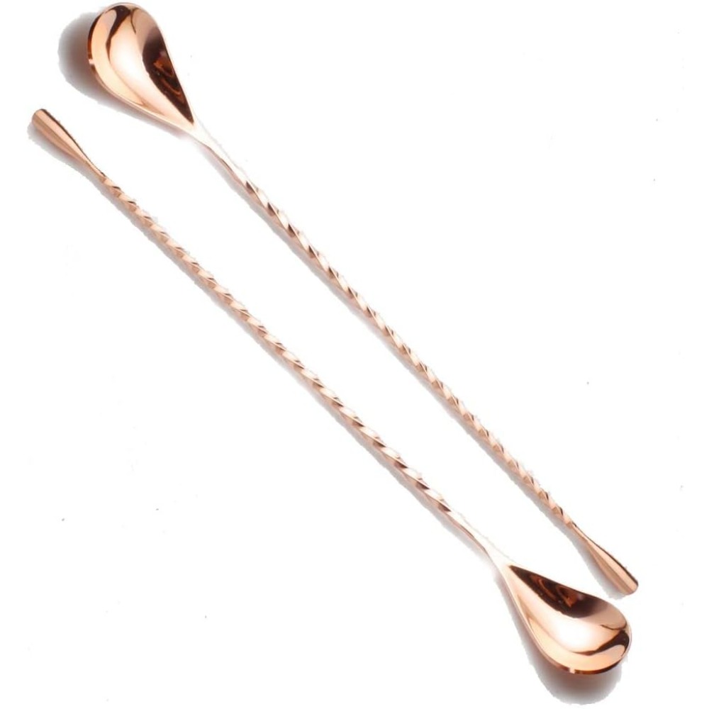 Bar Spoon Twisted - Conjunto Profissional de 2 Colheres de
