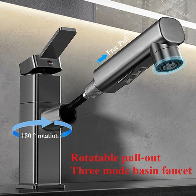 Home Bar Sink - Torneira removível para banheiro, misturador de