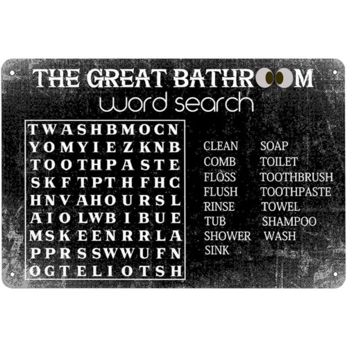 Home Bar Word - Placa de metal com palavras engraçadas