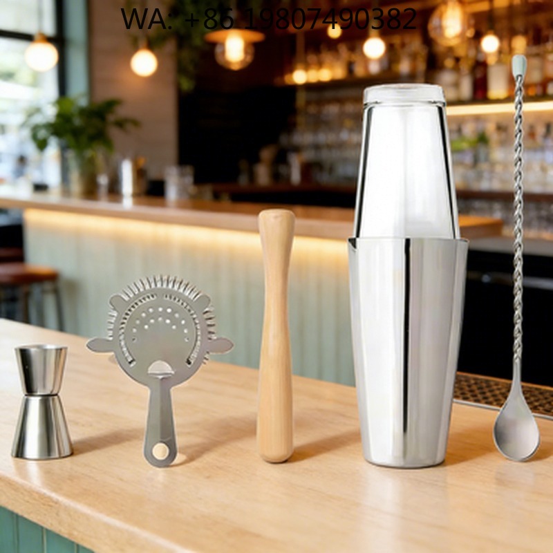 Boston Shaker Set - Conjunto de Coqueteleira Minimalista Ecológica com