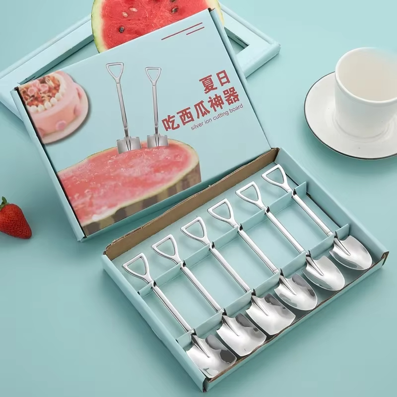 Ice Pick Pick - Colher criativa de aço inoxidável melancia