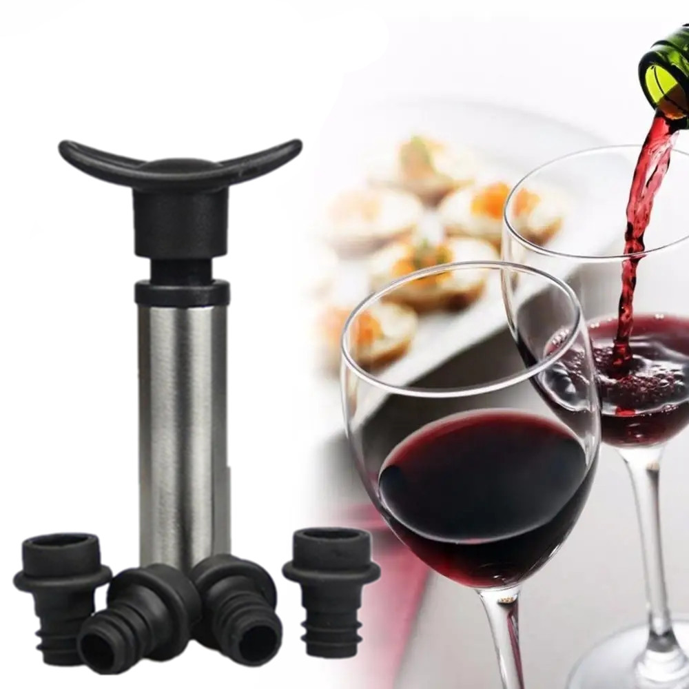 Wine Preservation Pump - Rolha De Vinho com Bomba De