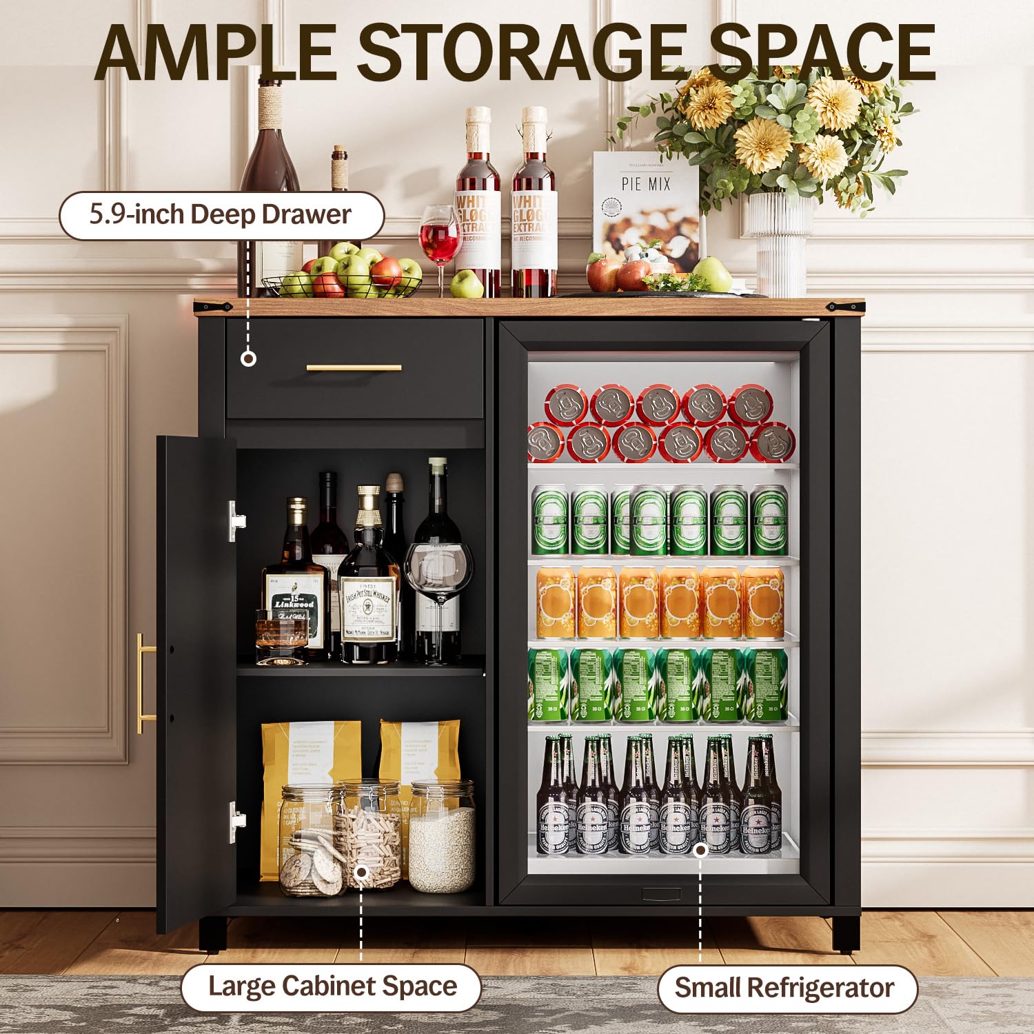 Armário de Bar para Café de 39 - Home Bar And Fridge avaliação e preço