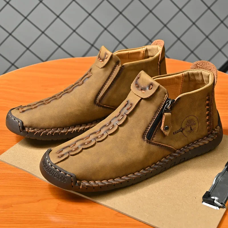 Botas masculinas artesanais ca - Home Barca avaliação e preço