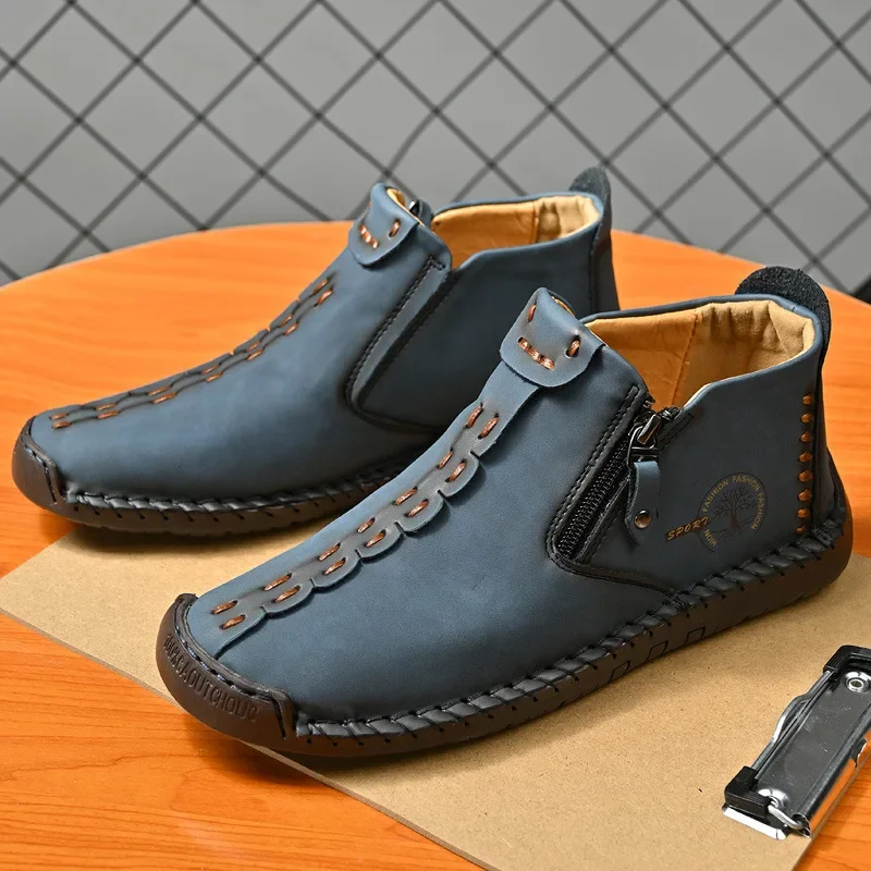 Botas masculinas artesanais ca - Home Barca avaliação e preço