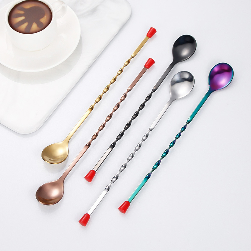 100 pçs/lote aço inoxidável to - Bar Spoon Twisted avaliação e preço