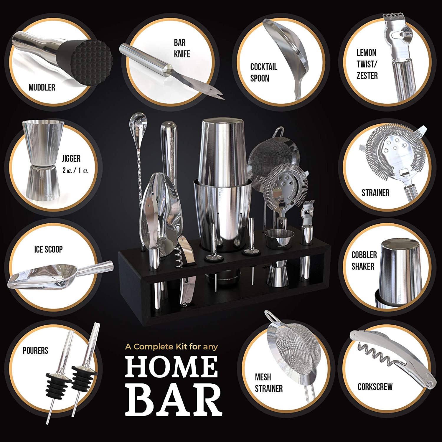 Conjunto de Coquetelaria Profi - Boston Shaker Set avaliação e preço