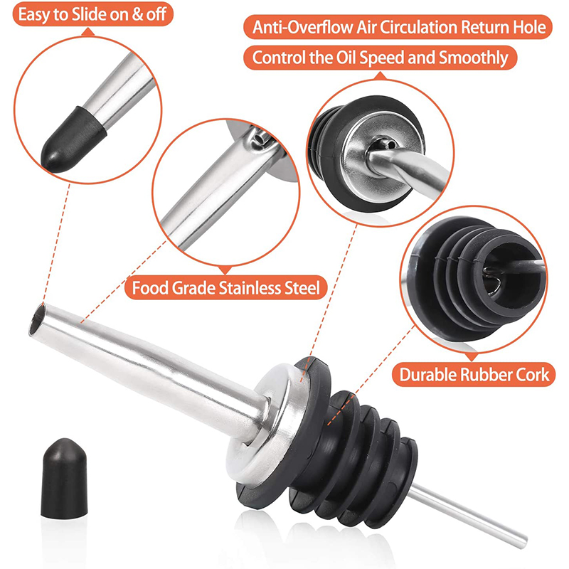 Lmetjma-Aço Inoxidável Garrafa - Speed Pourer Cap avaliação e preço