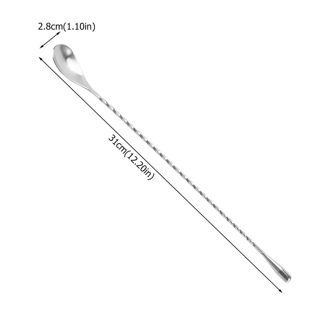 Colher Longa de Aço Inoxidável - Bar Spoon Twisted avaliação e preço