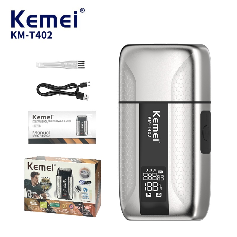 Kemei T402 Barbeador Elétrico  - Speed Pourer Cap avaliação e preço