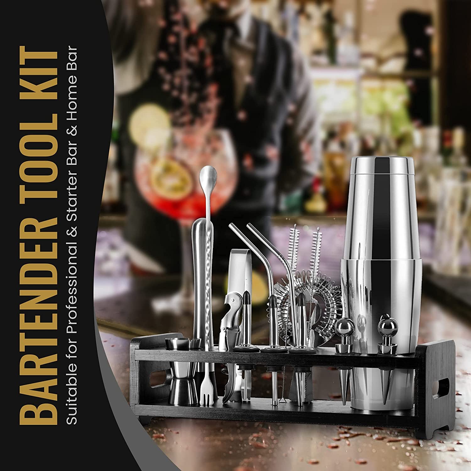 Conjunto de Coqueteleira de 18 - Boston Shaker Set avaliação e preço