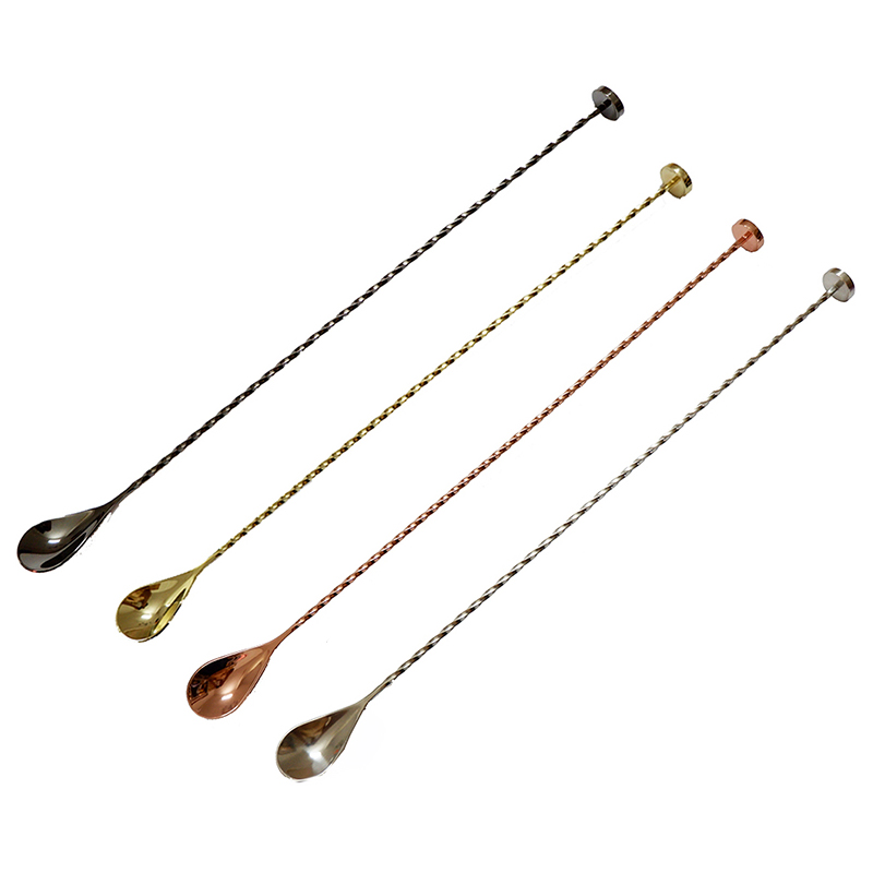 O envio gratuito de 40cm aço i - Bar Spoon Twisted avaliação e preço