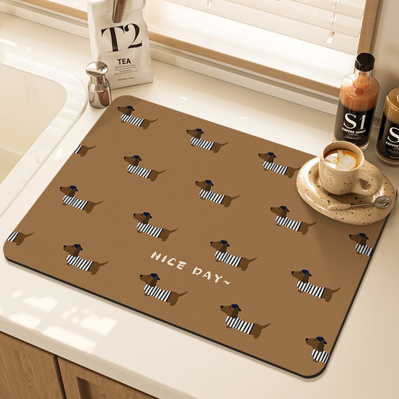 Tapete de secagem de cozinha e - Bar Mat Rubber avaliação e preço
