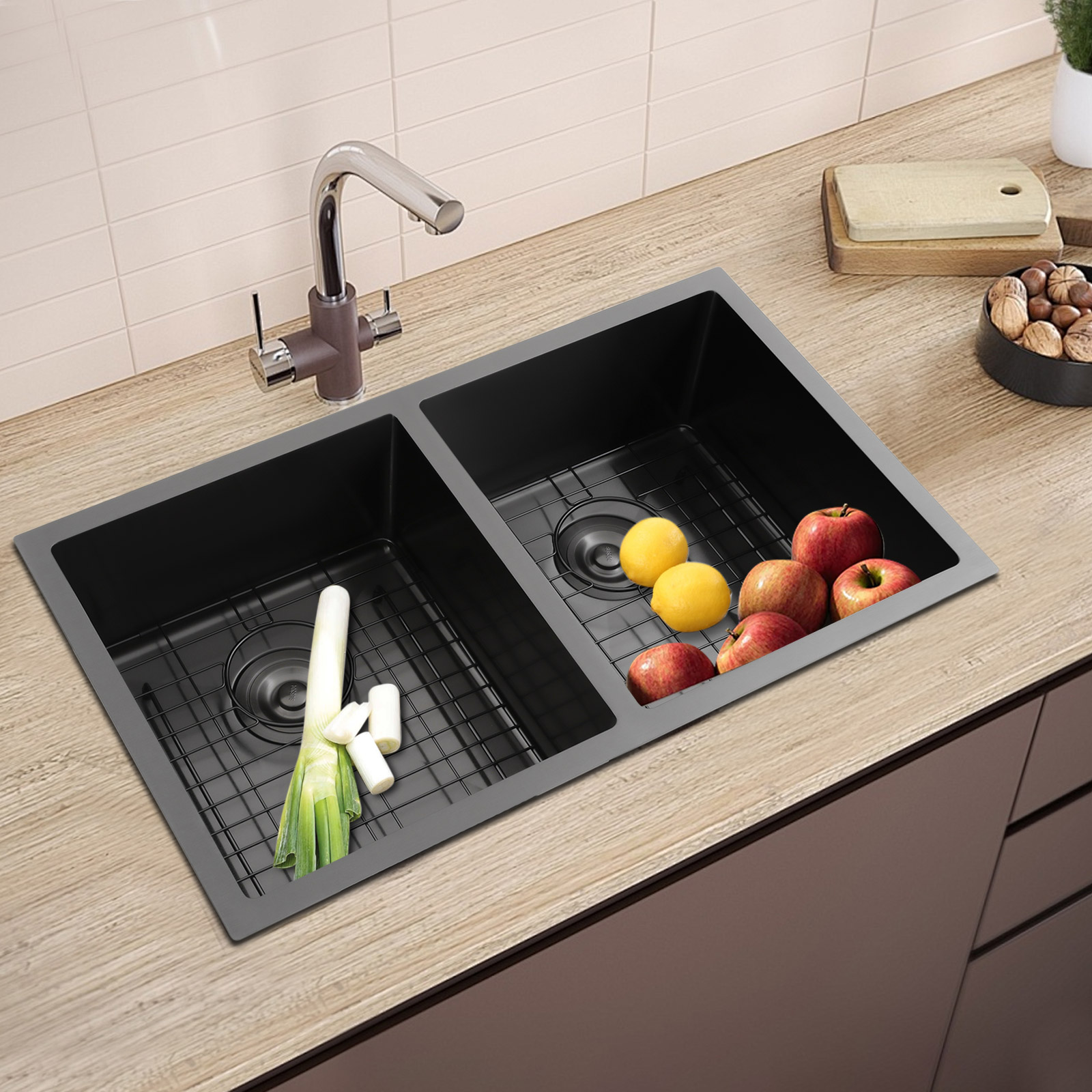 Pia de Cozinha com Duas Cubas, - Home Bar Sink avaliação e preço