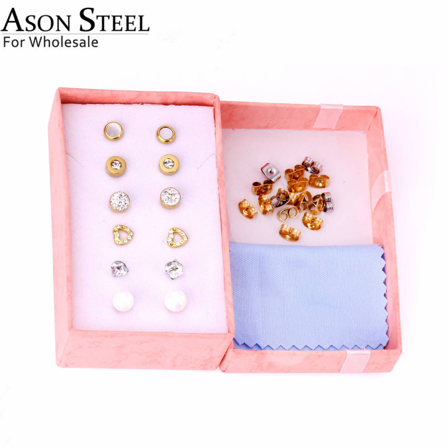 ASONSTEEL-Brincos Cubic Zircon - Bar Cart Gold avaliação e preço