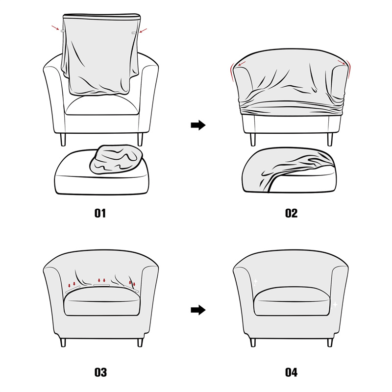 Capa elástica para poltrona de - Home Bar Seating avaliação e preço