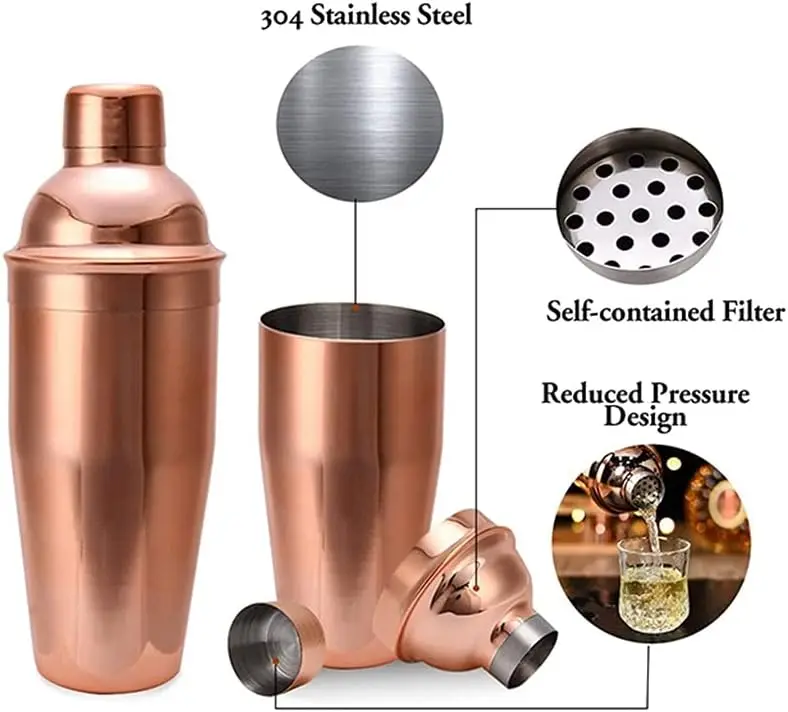 Kit de Bartender com 12 Peças, - Boston Shaker Set avaliação e preço