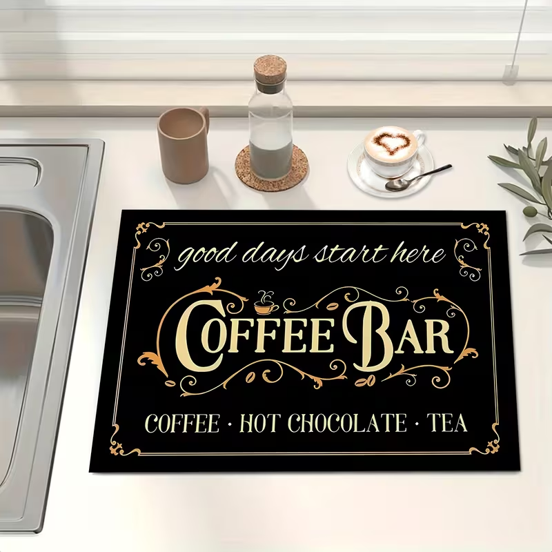Tapete para máquina de café, t - Bar Mat Rubber avaliação e preço