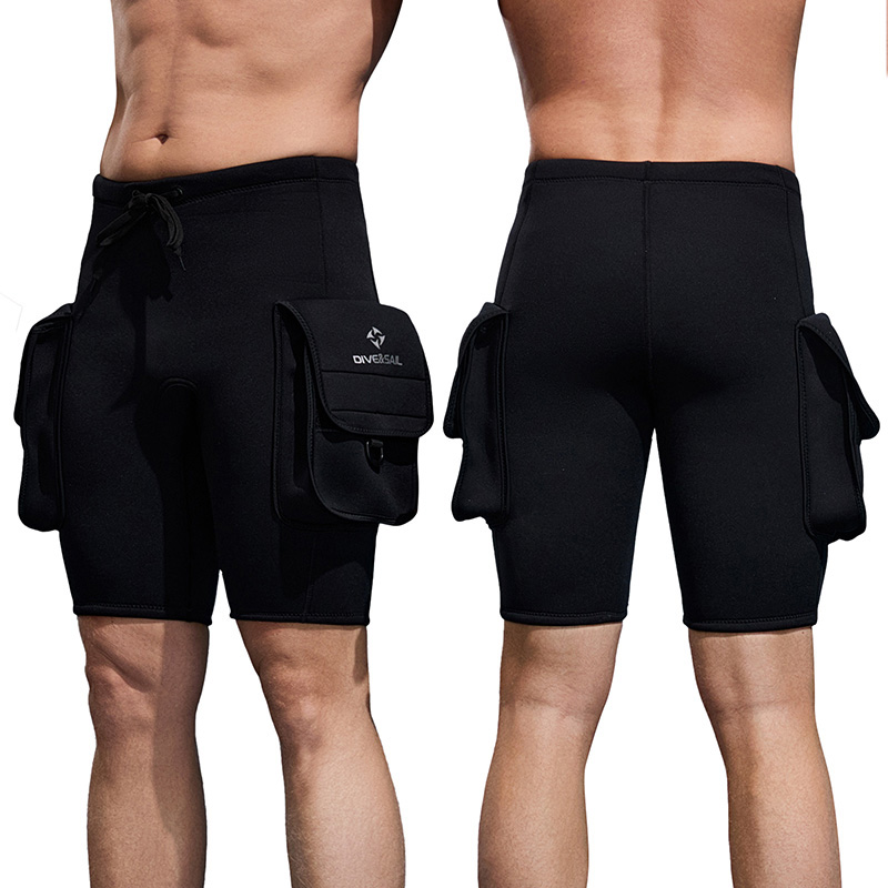 Homens wetsuit shorts 3mm neop - Home Barca avaliação e preço